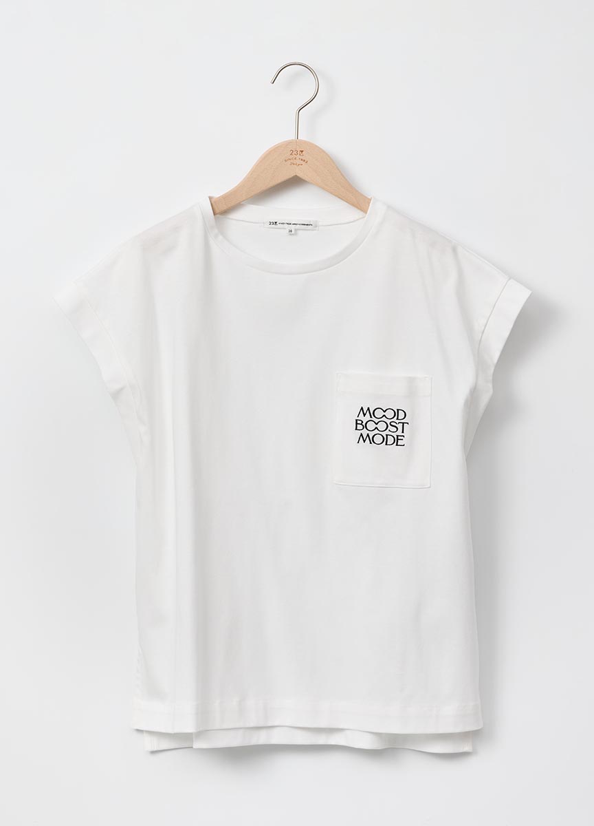刺繡掛肩短袖上衣