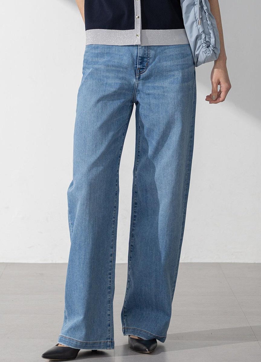 Summer Denim百搭直筒褲