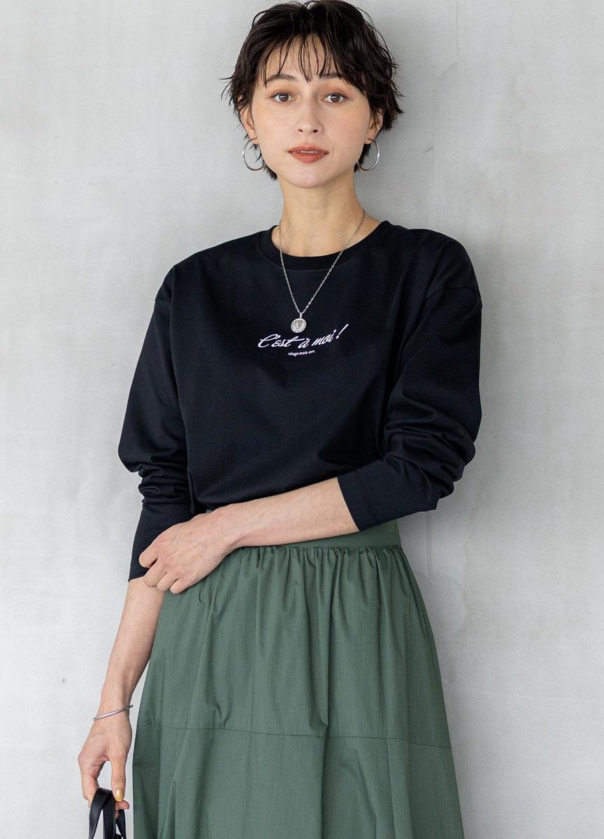 【預購商品】cest a moi Tee 草寫筆記體 (6/17-6/29)