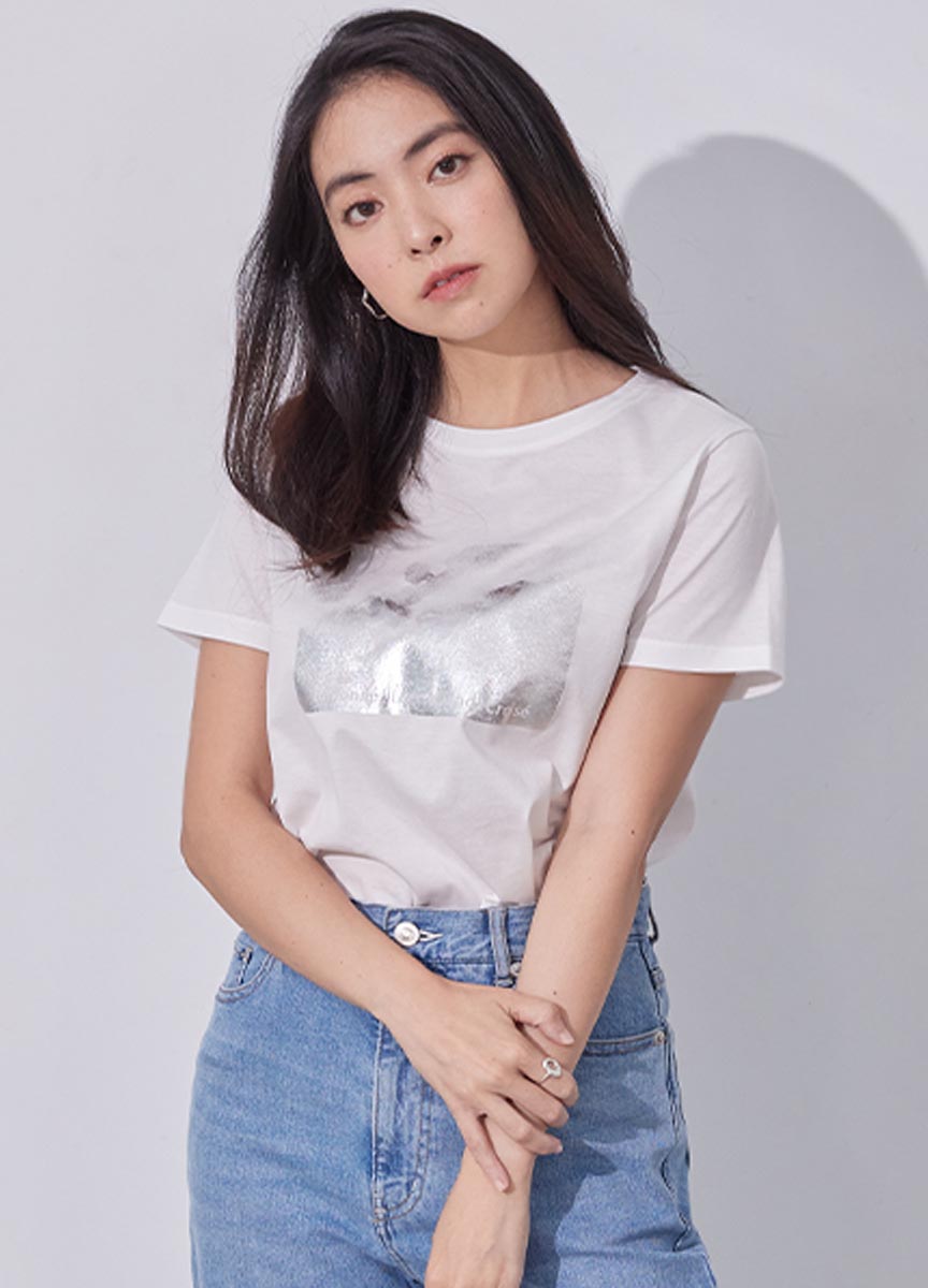 金銀圖案T