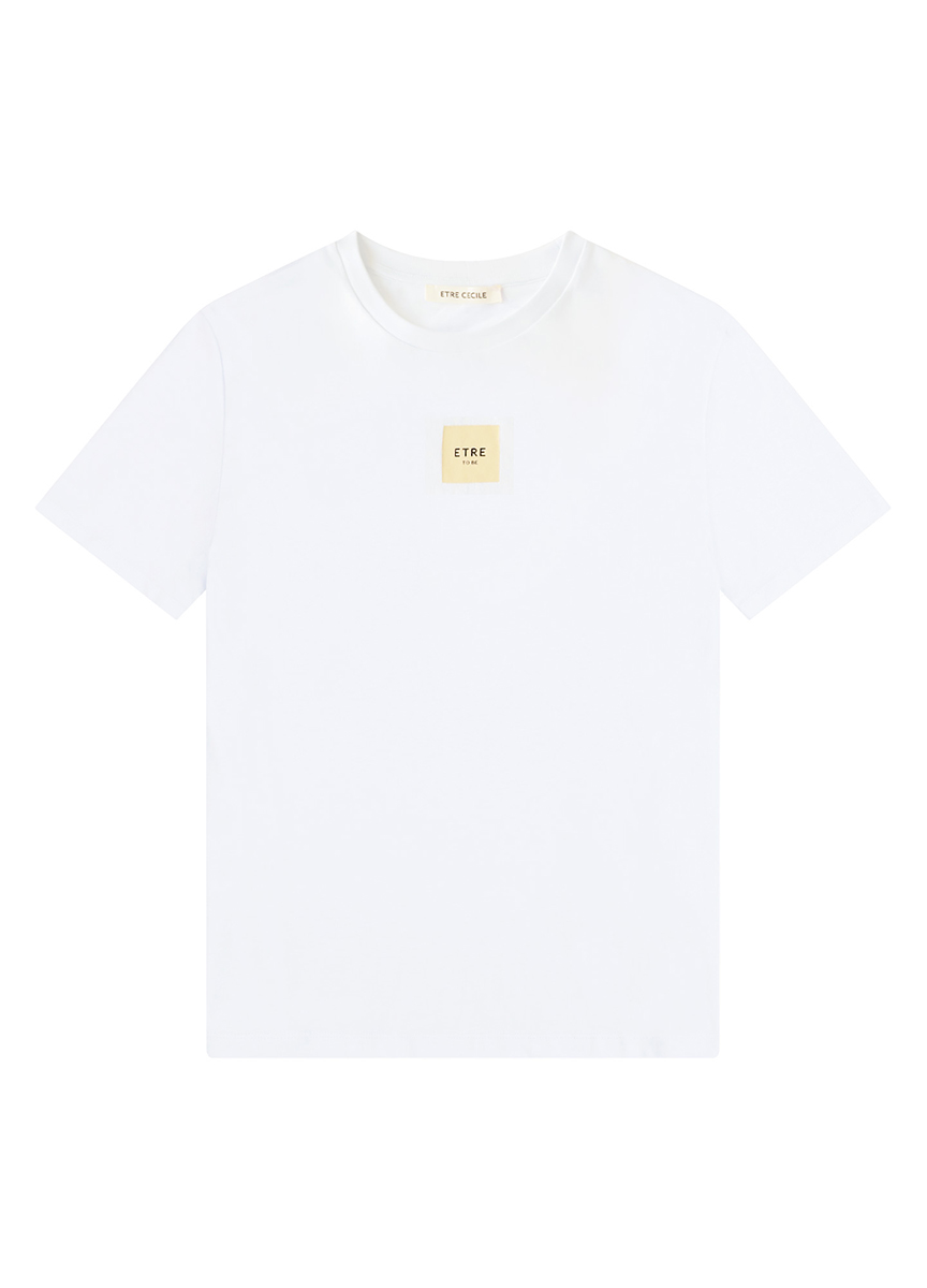 極簡品牌白色方塊 TEE
