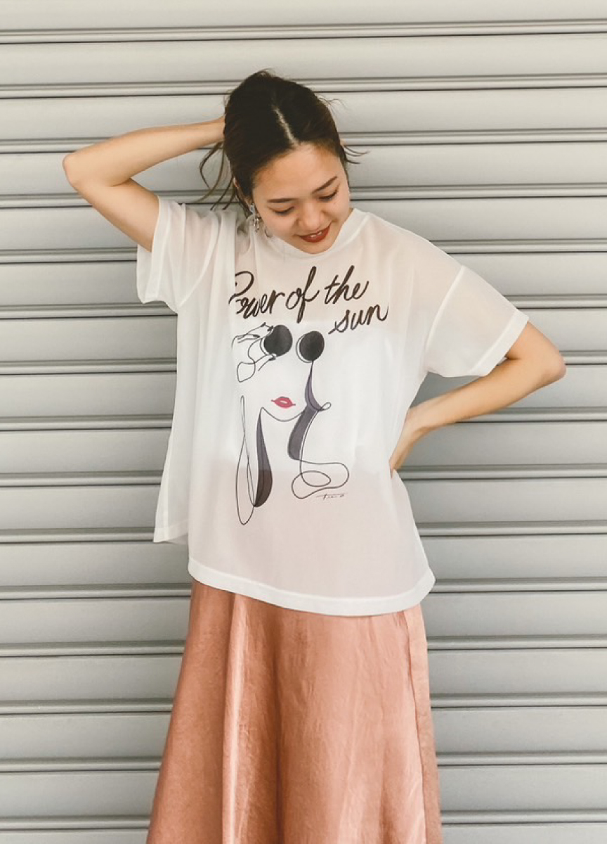 Grace Continental 藝術家聯名限量透感女孩T恤