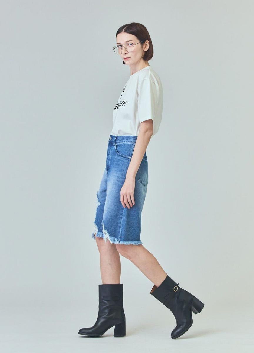 【預購商品】Class系列丹寧破損風馬褲