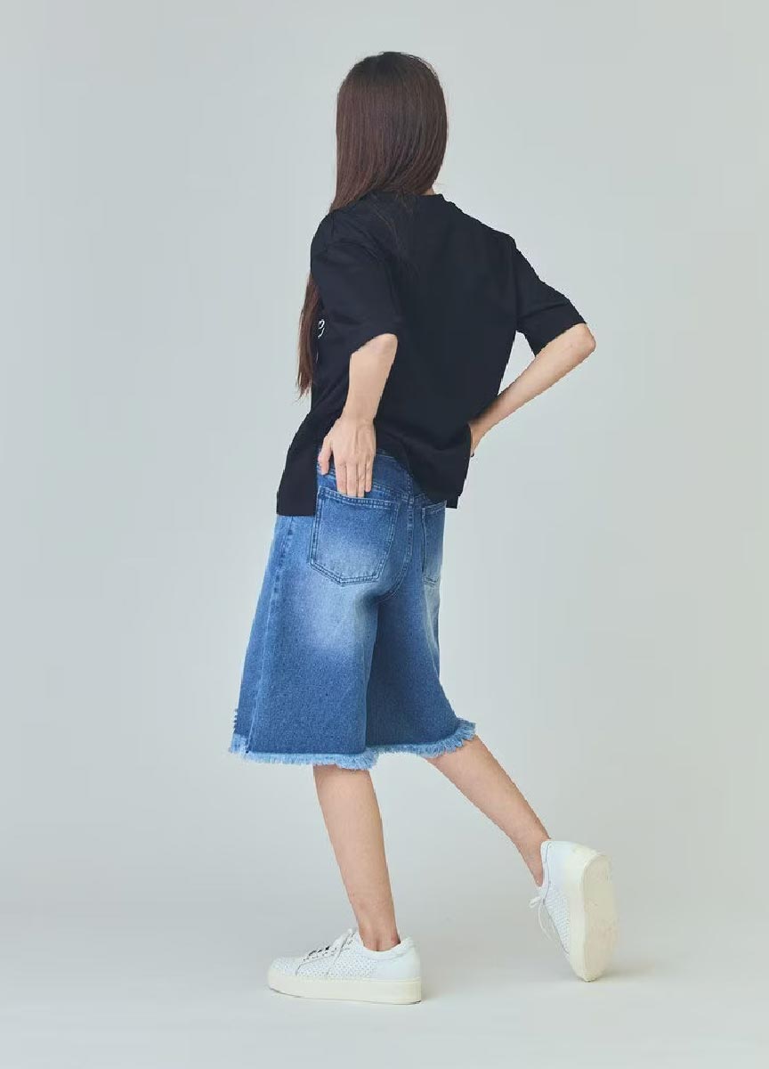 【預購商品】Class系列丹寧破損風馬褲