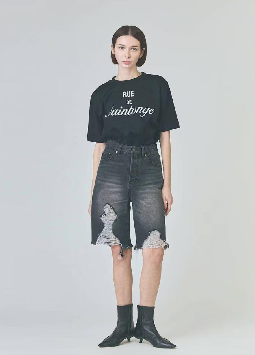【預購商品】Class系列丹寧破損風馬褲