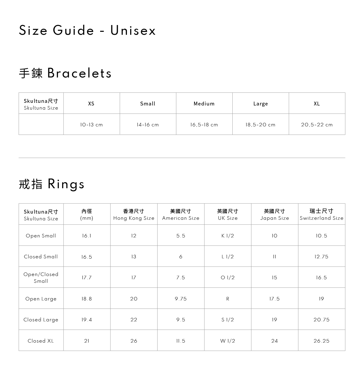 Skultuna sizes 02